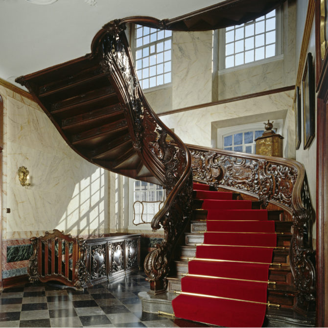 Ansicht der Treppe im Roten Haus Monschau